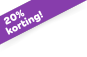 20% extra korting!